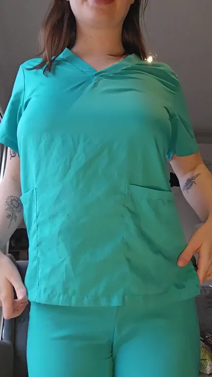 nothing better than tits dropping out of scrubs