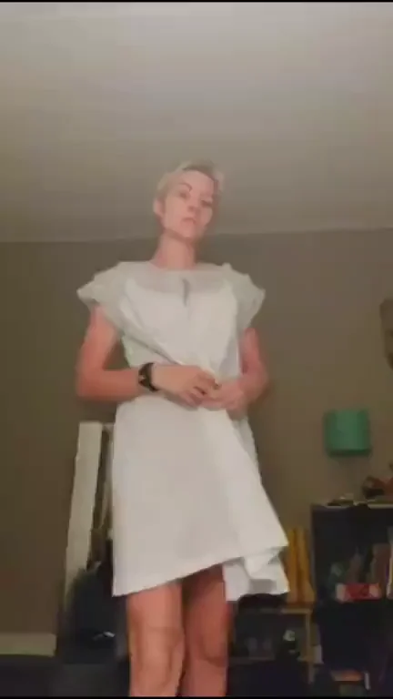 Petite Pixie Revives Nightgown Tease 😈👗🍑