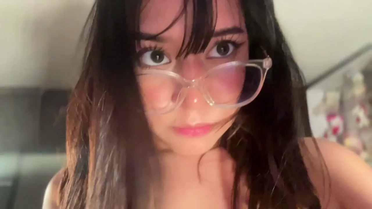 Petite Latina Heart-Stealer: Cute Brunette Tease in Glasses