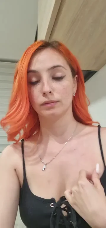 Fiery Redhead Cam Slut Begs: How Many Inches You Stuffin' My Tight Holes?