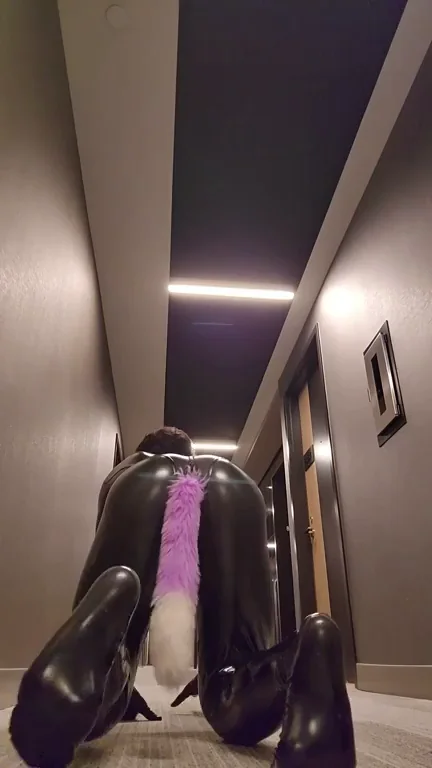 Sexy Asian Kitty's Public Catsuit Anal Tease 🐱🍑🔥