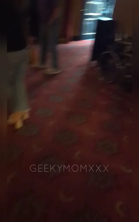 GreekyMom's Pantyless Upskirt Tease in Packed Hall