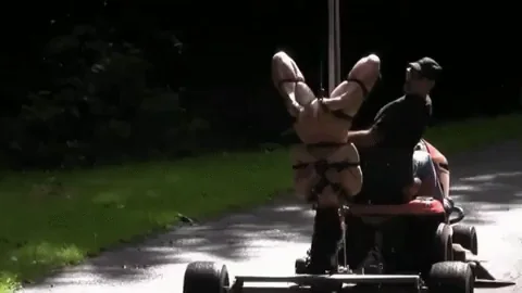 🔗 Bound Slut's Kinky Go-Kart Ride in the Hood! 🏎️💦