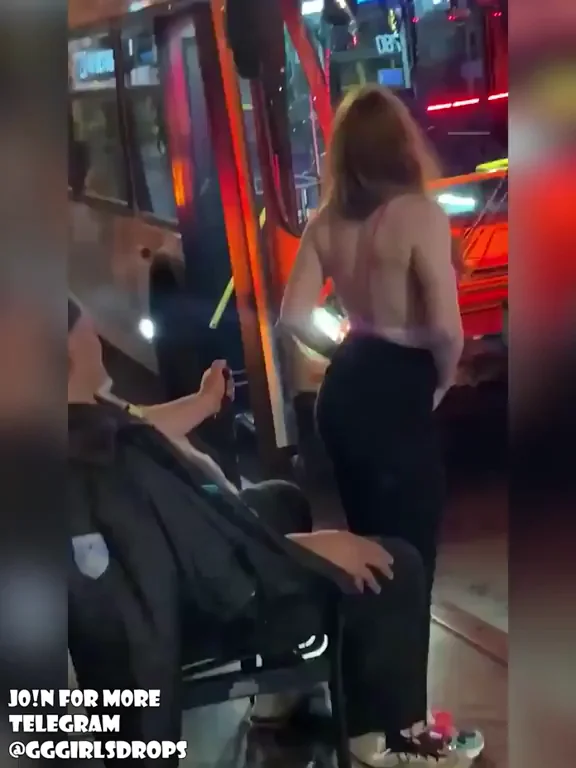 🔥 Redhead Slut Drops to Knees on Night Bus for Cock Worship 😈🍆