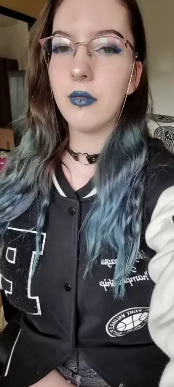 Goth GF's Corset Tease: Tits Out for the Pound?