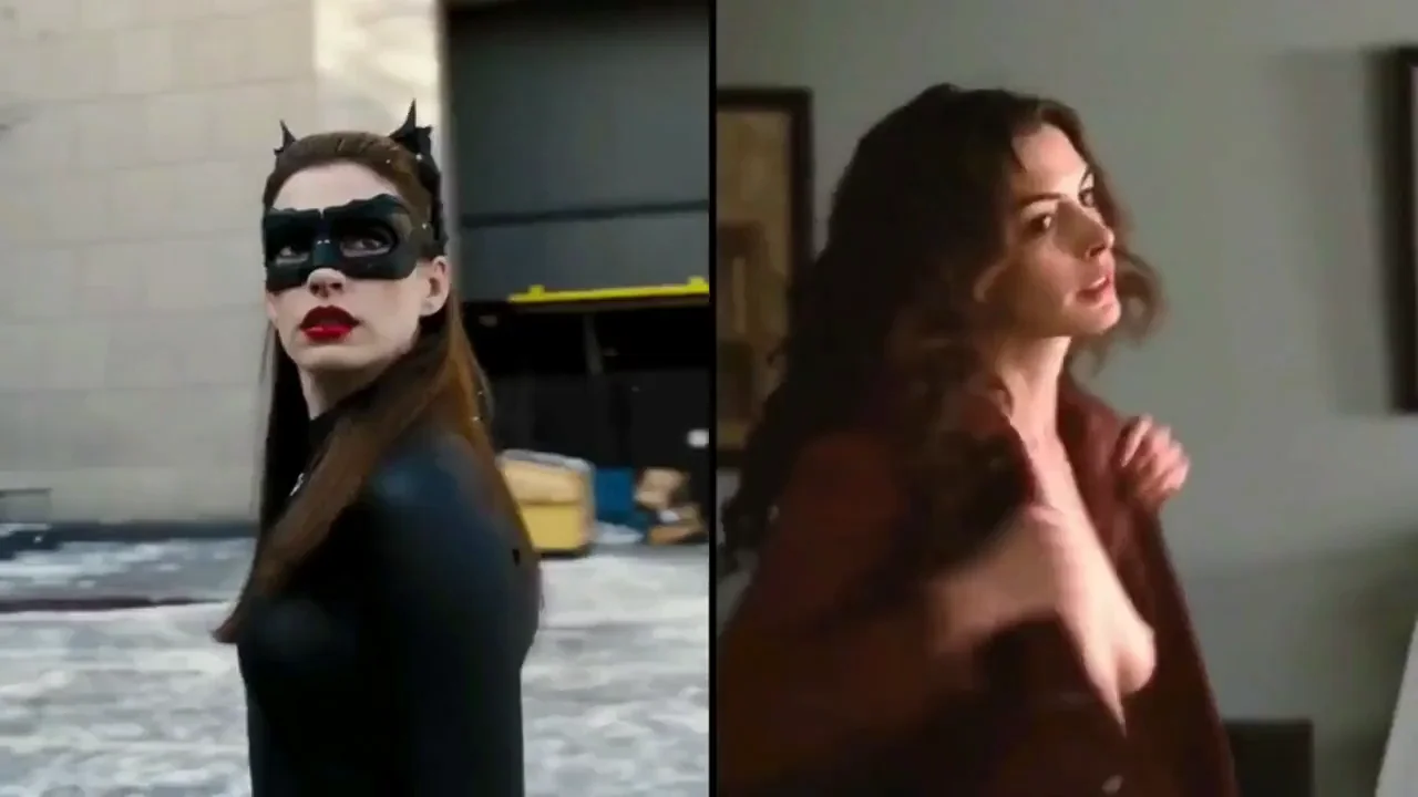 Anne Hathaway - Superhero Dressed vs Undressed