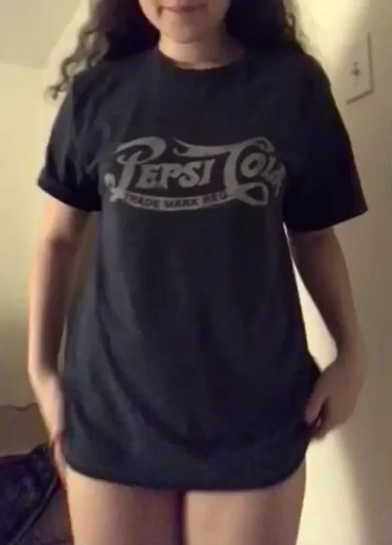 This is what I hide under my baggy shirt <3
