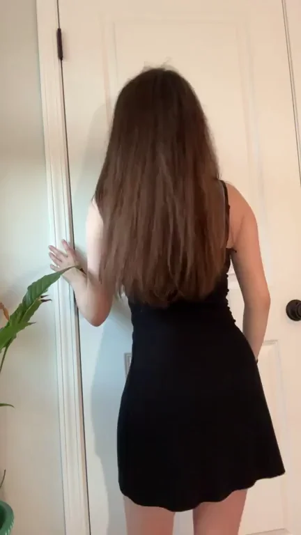 Do I look cute in my black tight dress