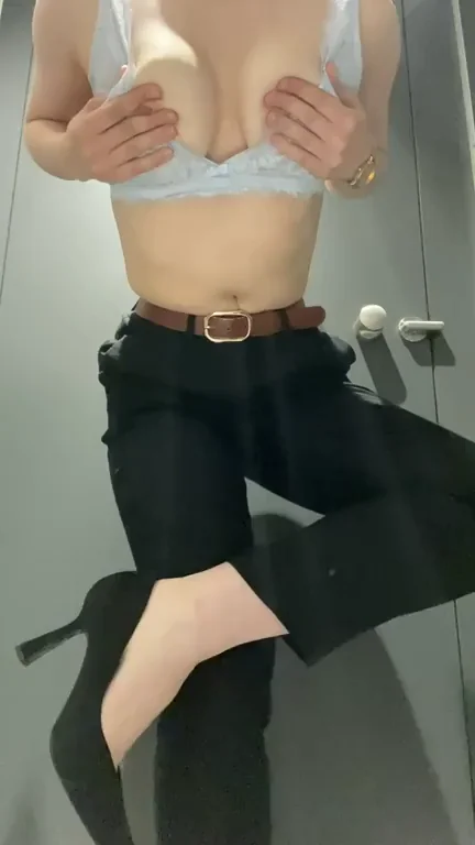 Office Slut Drops Her Bra and Flashes Juicy Tits Part 2 🔥🙌