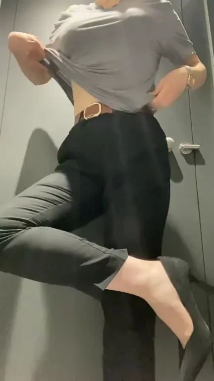 Office Slut Teasing: Keep Undressing? 😈🍑