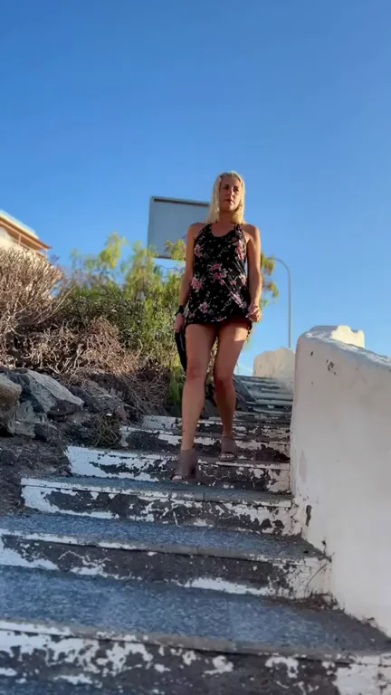 Making sure to avoid any public flashing.