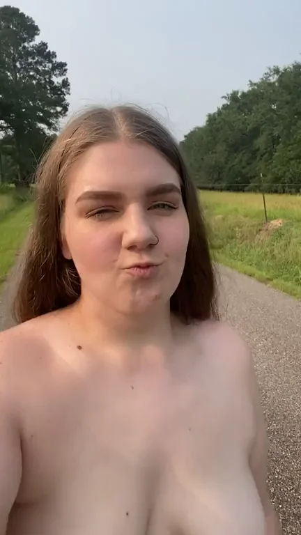 Nude Street Stroll with Thick PAWG Teen 🍑🔥