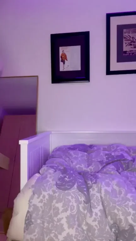 Busty College Slut's Purple Bedroom Tease Wakes Your Boxers Beast