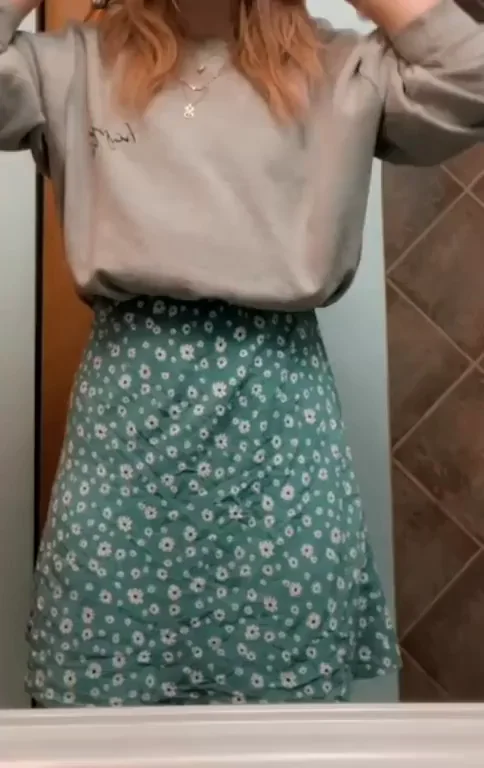 Short Skirt PAWG Wife Begs for Easy Access Fuck 😈🍑