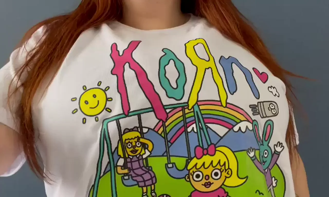 🔥 Big Tiddy Goth GF Crushes Korn Tee with Massive Tits & Fucks to Nu-Metal Beats 😈🍆