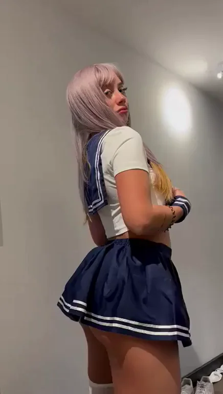 Ready to Get Pounded in Tiny Sailor Skirt 🍑💦