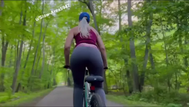 Taste My Juicy Bike Ass in the Woods 👅🚲🍑