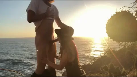 Olivia Jarden's Sloppy Sunset Cock Worship 😈🌅💦