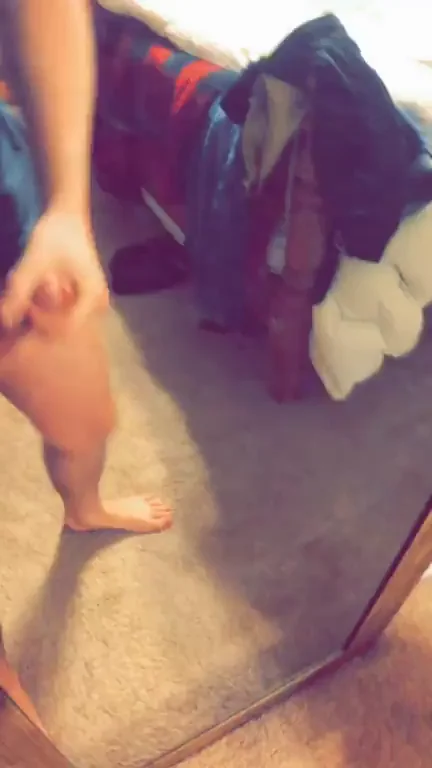 Mirror Magic: Dick Sucking Doll Drowns in Cum Flood