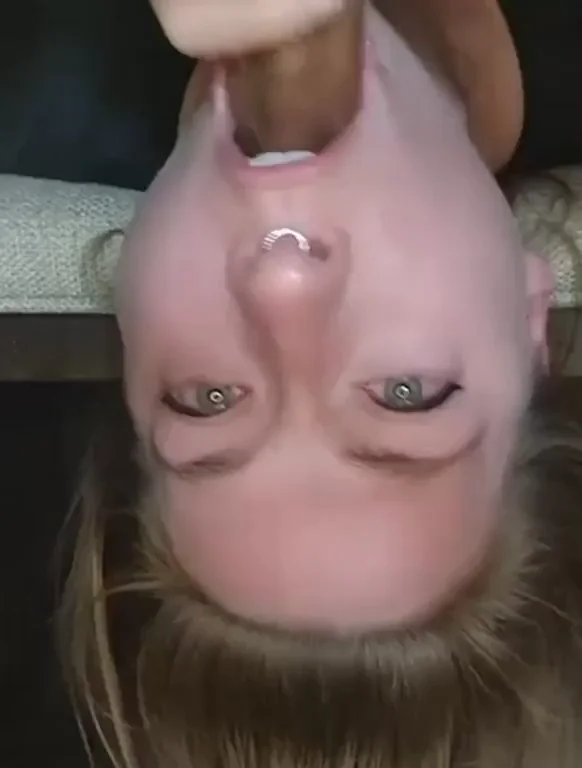 Last Day of Work 💦 Upside-Down Cum Facial Slut 😈