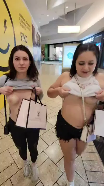 😈 Mall Sluts Flashing Massive Tits Everywhere 🛍️🍈🍈