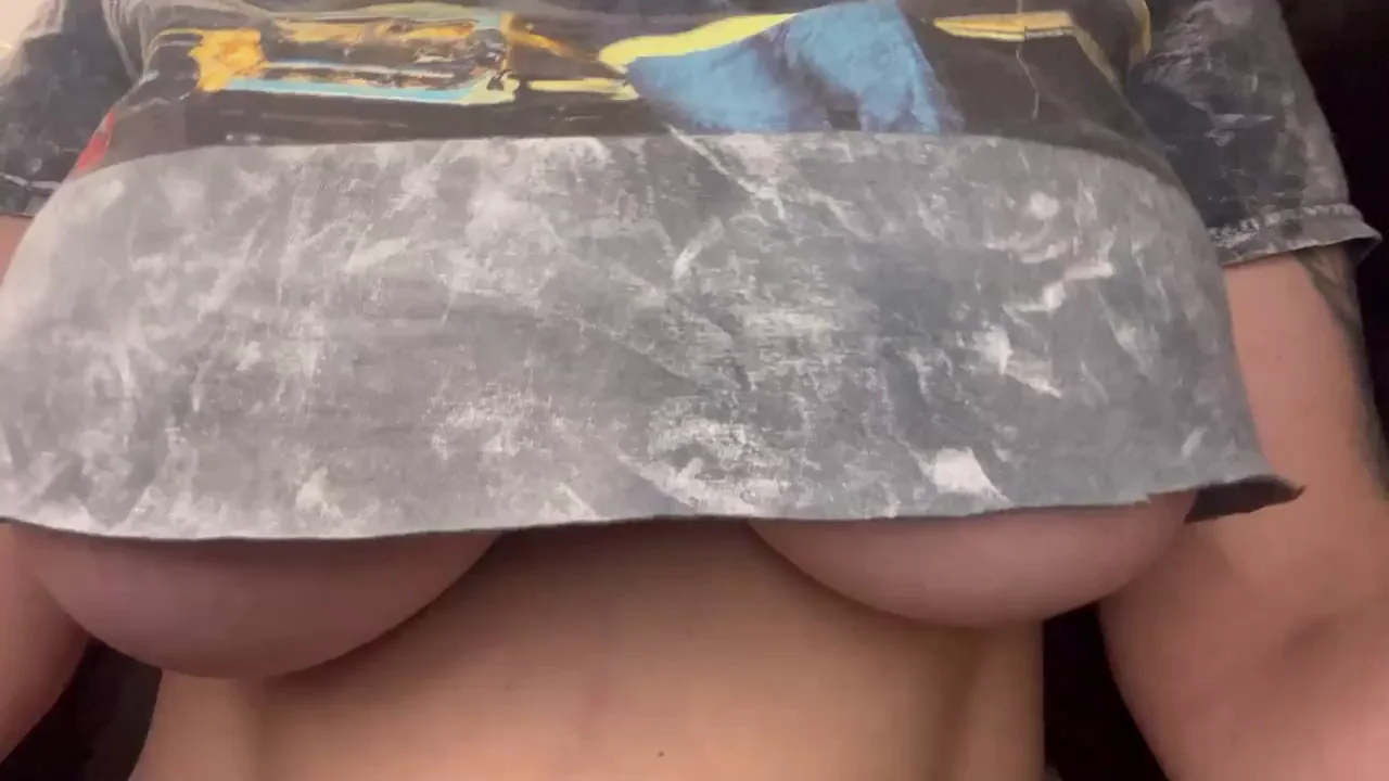MILF's Massive Tits Buried in Flour: Hold That Head Steady!