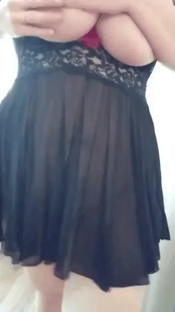 Favorite peignoir with a red bow