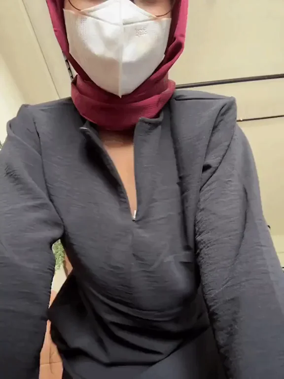 Hijab Cutie's Yummy Boobs Feast: Eat Up My Perky Tits!