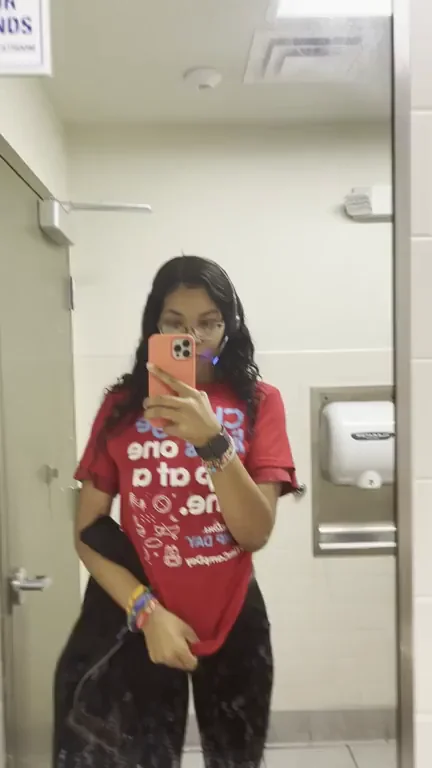 I wasn’t wearing a bra under my work shirt today I felt so free ??? [gif]