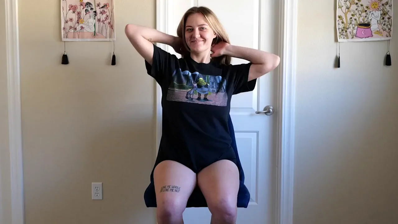 Stripping off my clothes