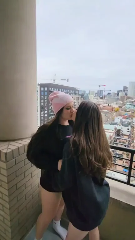 I like to kiss all my friends.