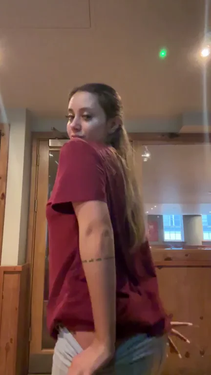 showing off my booty at work