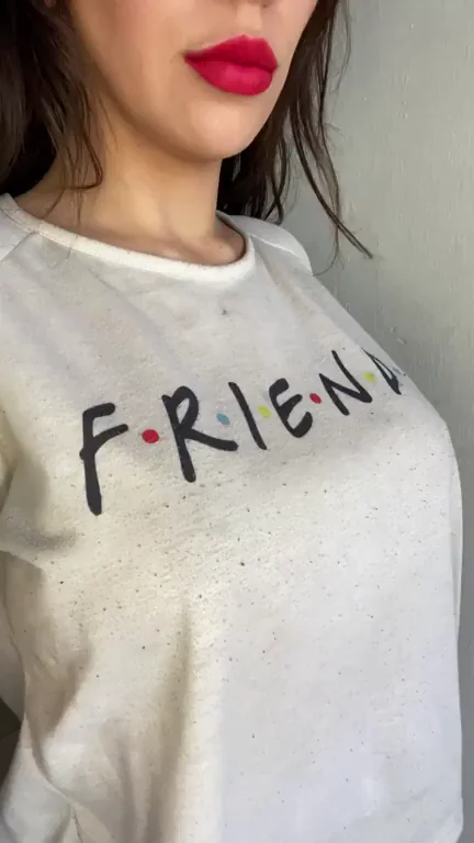 Don't be mislead by my shirt, I want to me more than f.r.i.e.n.d.s...