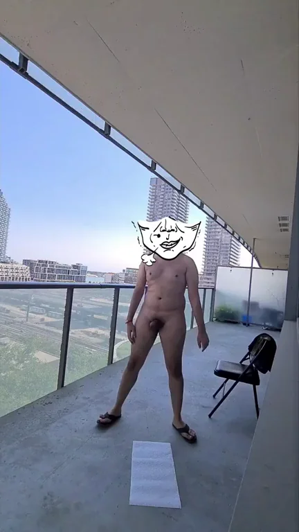 What would you do if you saw me jerking off in the balcony? [M] [27]