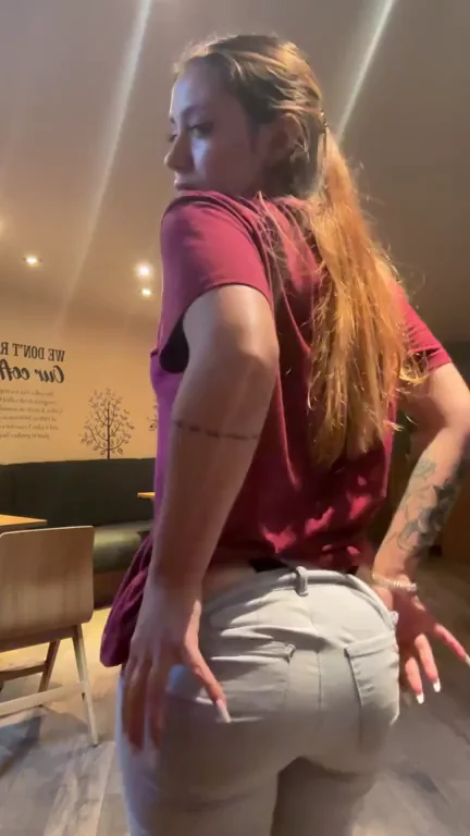 sneaked over to flash my ass