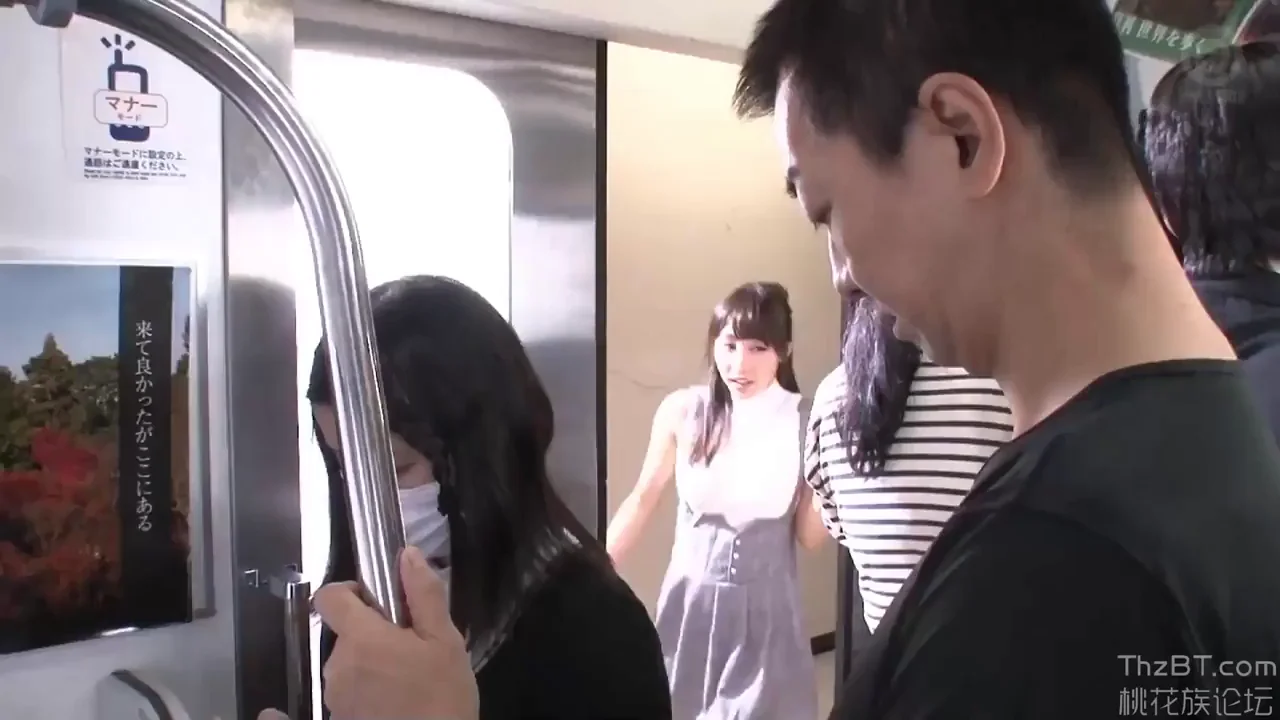 🔥 Packed Train Grope Fest: JAV Slut's Tits Squeezed Hard 😈🍑