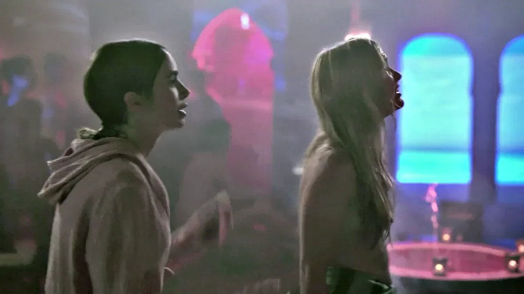 Le?a-Surya Diouf, Anai?s Weill, Nassima Benchicou & Camille Razat in Emily in Paris [S2E3-2021]