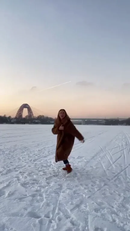 Simple flash from snowy Russia