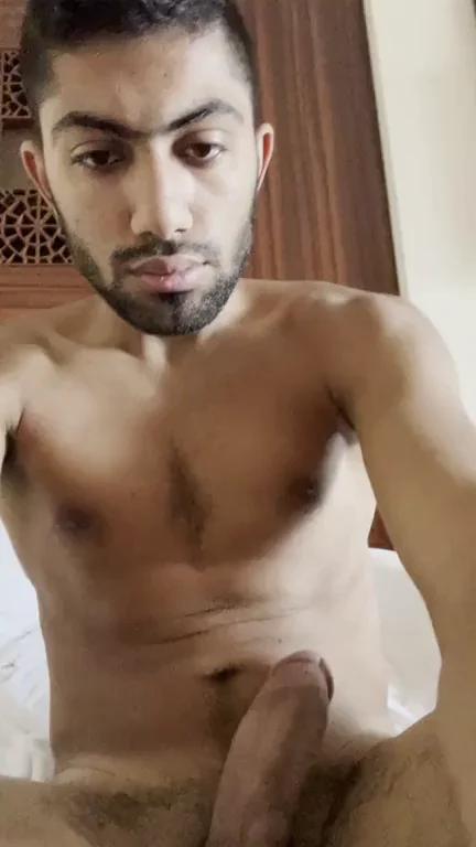 Thick Arab Dick Tease: Gooned-Out Self-Stroke on Silk Sheets