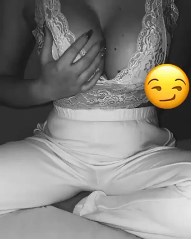 Swedish Slut Squeezes Her Massive Tits in Lace