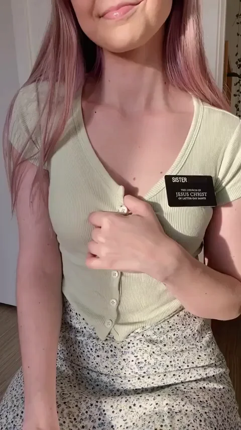 Chaste Christian Cutie Ditches Purity for Pink-Haired Slut Vibes