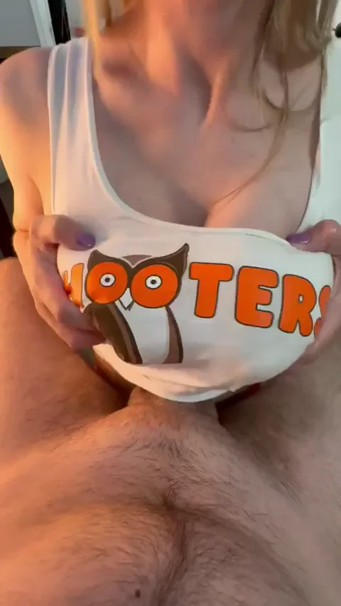 Blonde MILF Hooters Slut Begs: Slide Your Thick Cock Between My Massive Tits! 🦩🍆🍆
