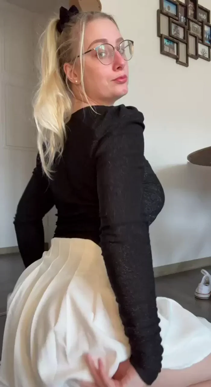 only reddit gets to see what's underneath my skirt :)