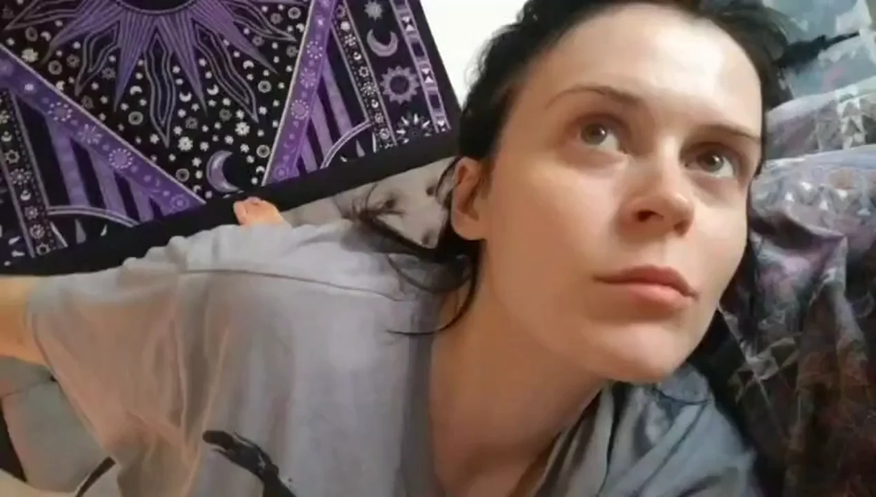 No makeup, big t shirt & bare feet