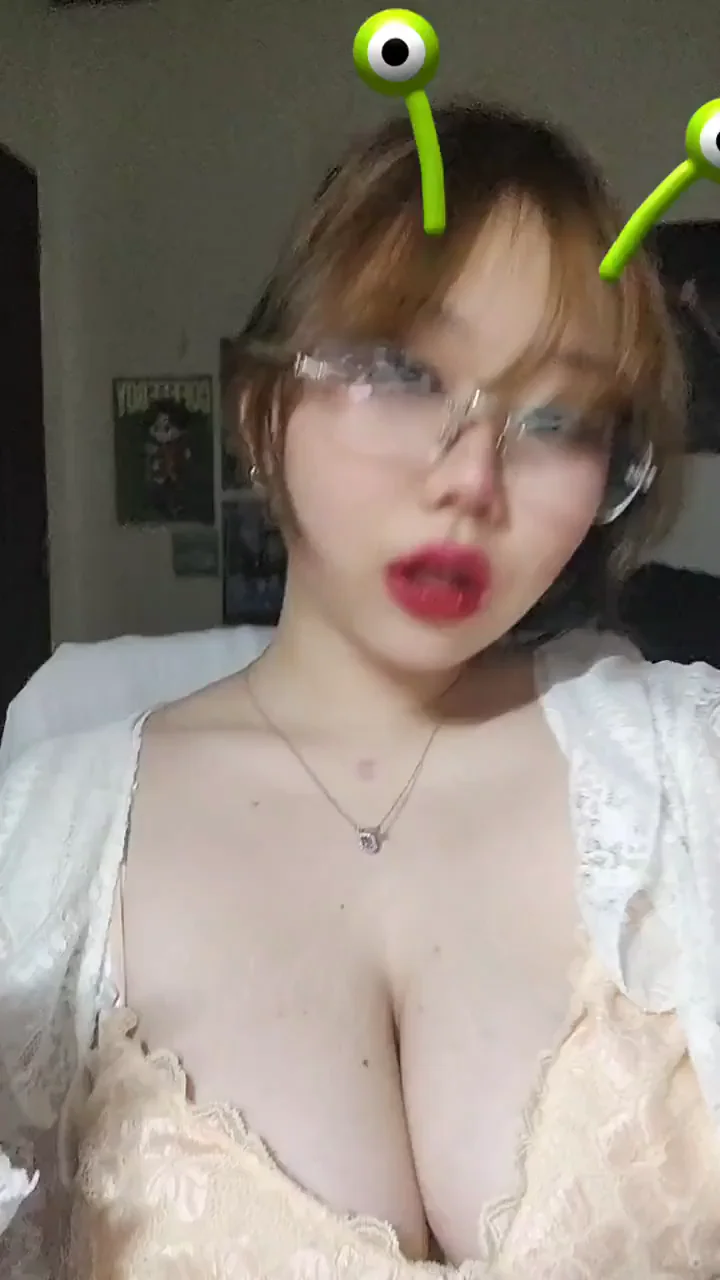 😈 DL145: Busty Asian Teen Teases with Massive Tits & Alien Antenna 😏🍈🍈
