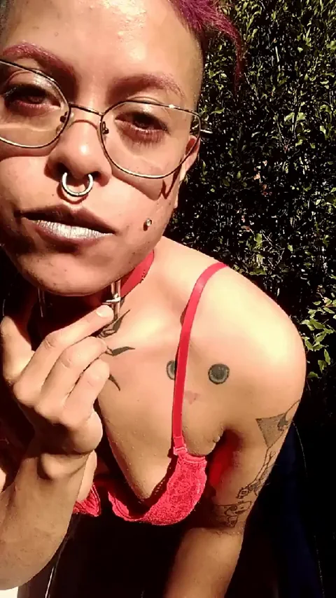 Choker-Squeezed Slut Begs: 'I'm Ready Sir' with Tits Out