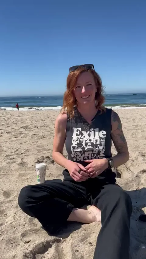 I was on a beach and just had to flash.