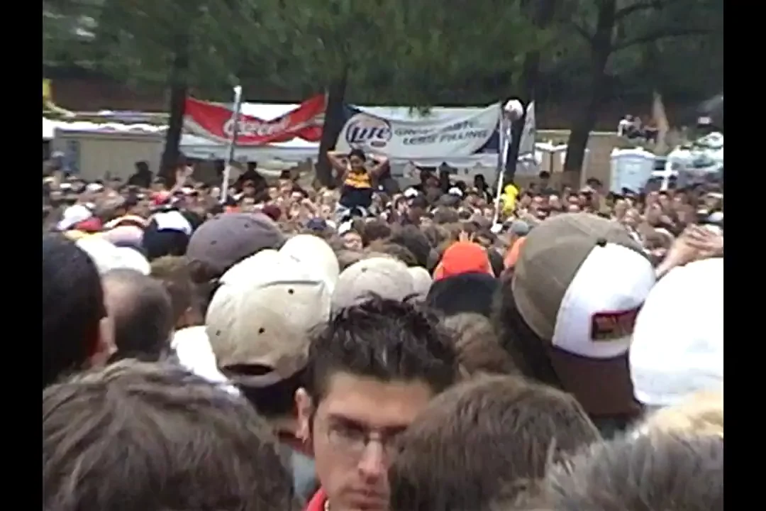 Crowd Surfing Slut Flashes Massive Tits at Concert