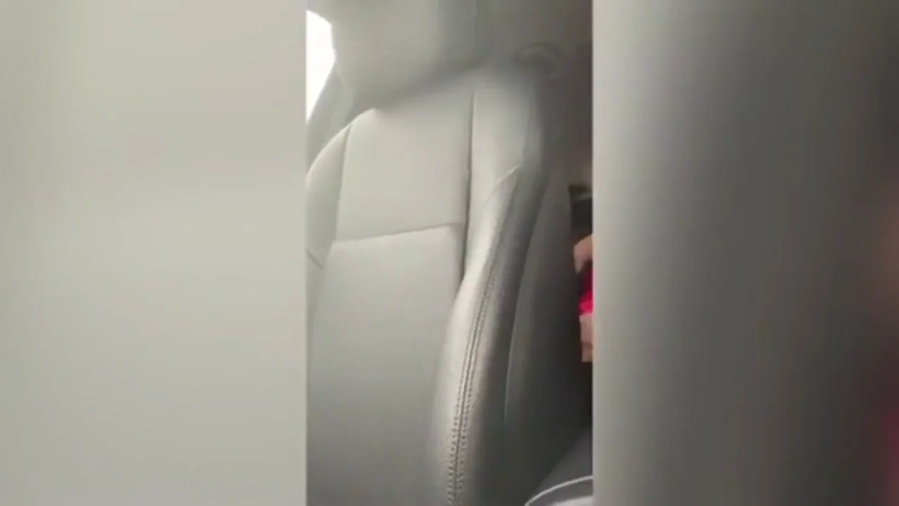 Onlyfans girl masturbating in an Uber