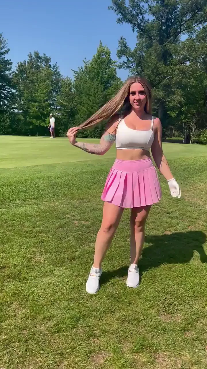 Titties out on the golf course ;)